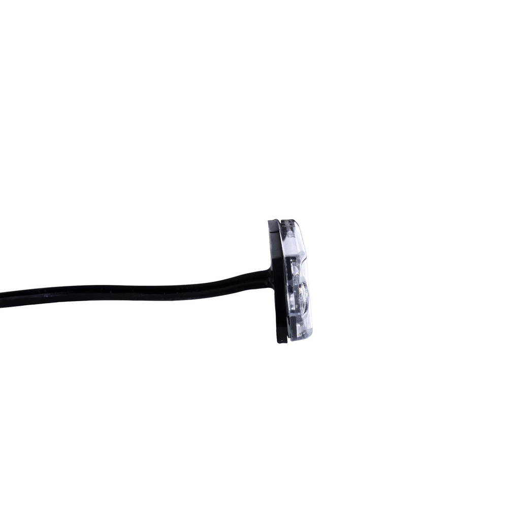 Flasher 3 LED - Clear Glass - Amber LED