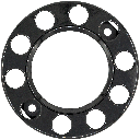 Black open bolt nut protector 22,5"