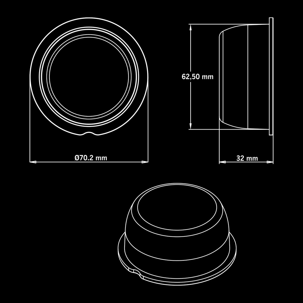 Viking Super Dark led-unit Red