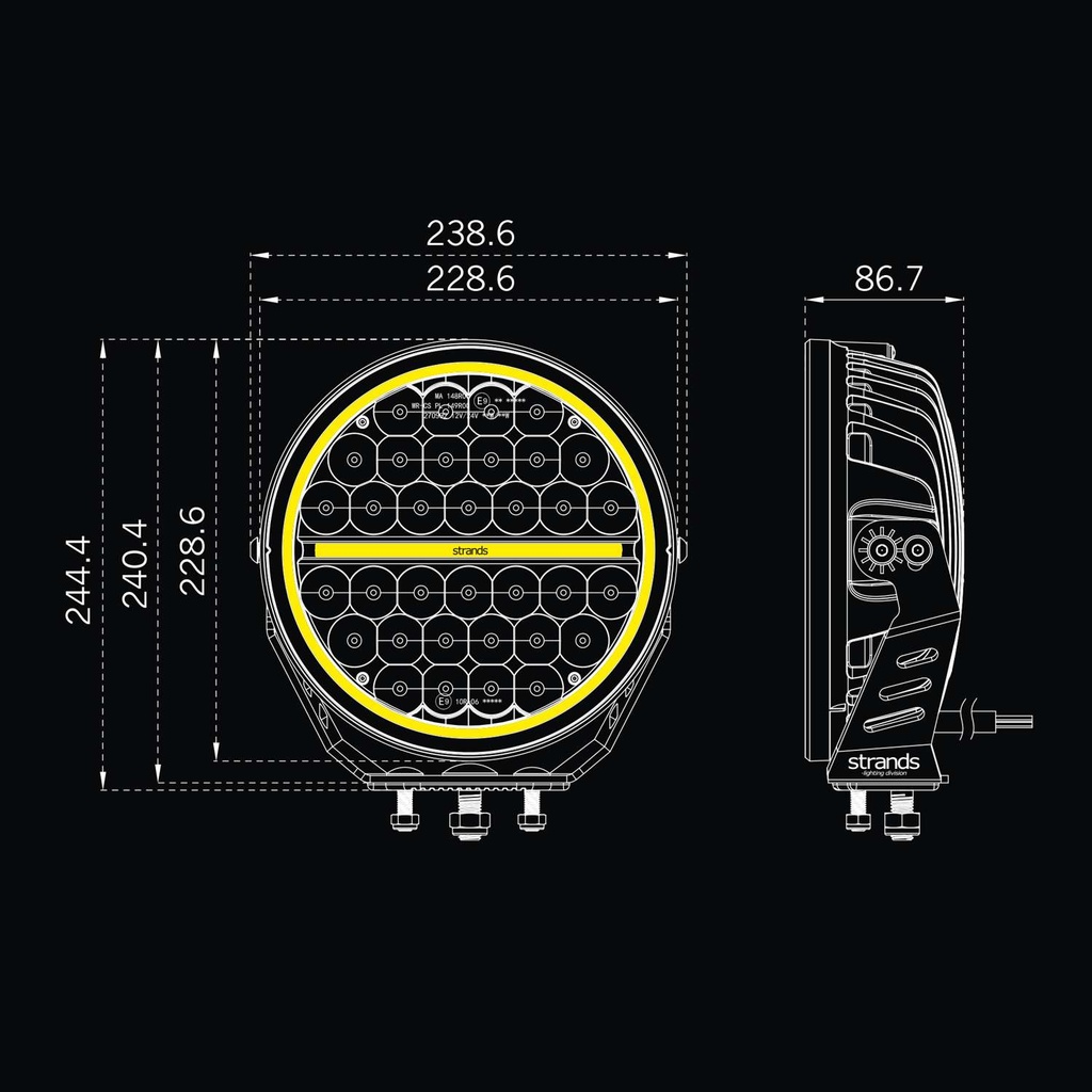 Siberia XP Driving Light 9"