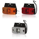 LED Side Marker Light 12-24V with Mounting Base - White