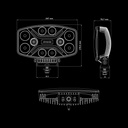 Dark Knight Insane Driving Light white LED Position Light