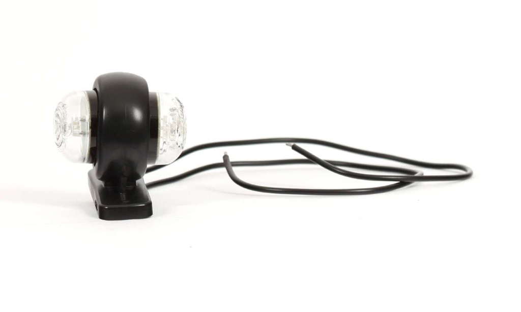 Eyeball LED Positielicht 12-24V - Vlak | Rood/Wit