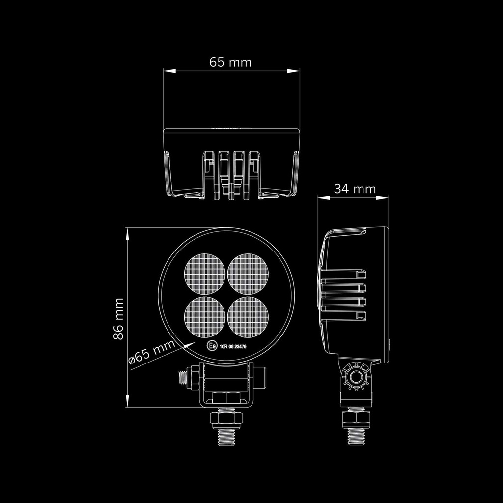 Unity LED Work Light Round 11W
