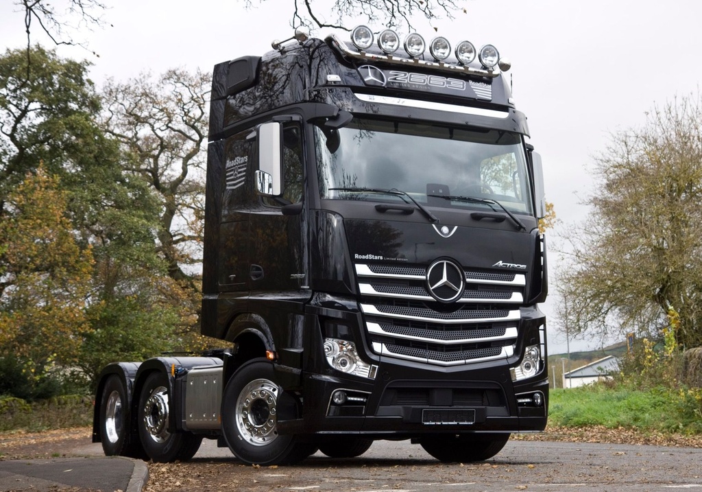 Aluminum HiBar for Mercedes Actros MP4 & MP5, Antos & Arocs GigaSpace | Drop-Down