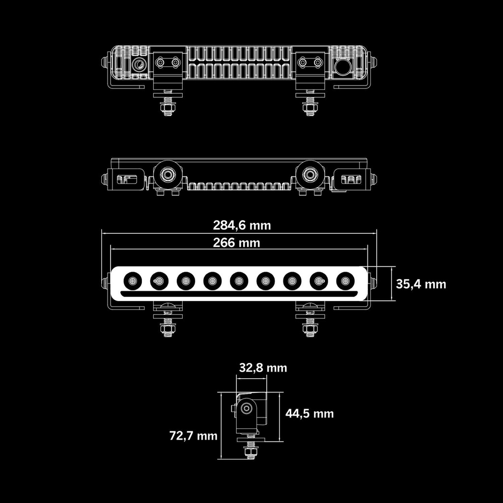 Nuuk D-Line LED Bar 10"