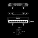 Nuuk D-Line LED Bar 10"