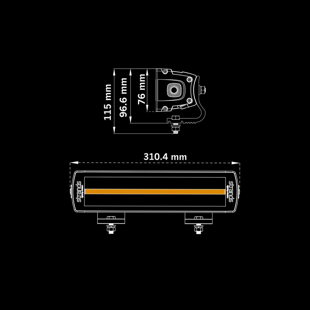 Siberia XPA Double Row LED Bar 12"