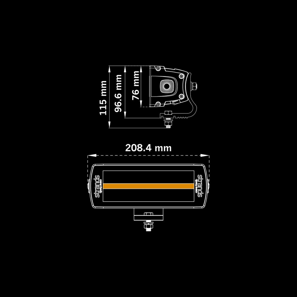 Siberia XPA Double Row LED Bar 8"