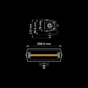Siberia XPA Double Row LED Bar 8"