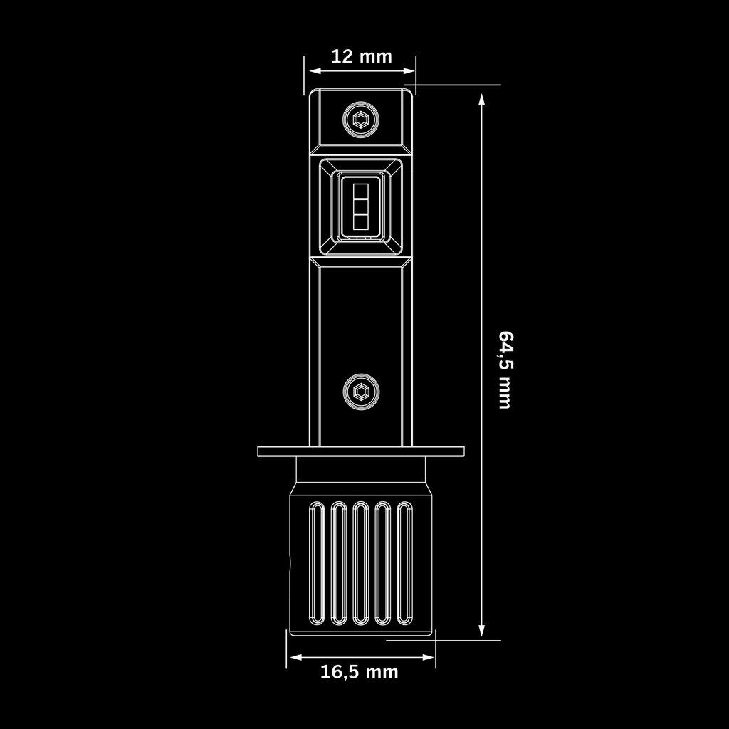 Big Energy LED Conversion Kit H4 12-24V Low Beam