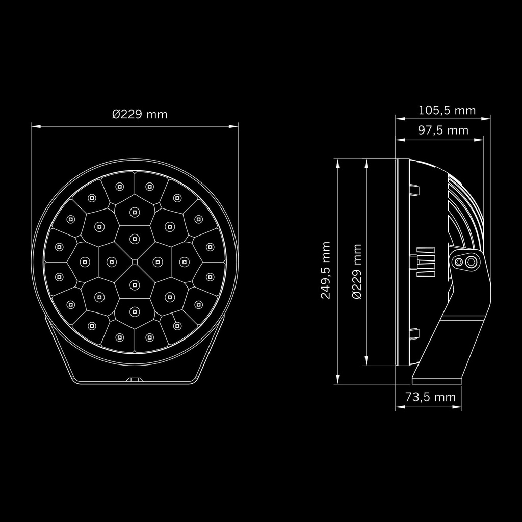 YUKON 2.0 Spot - 9"  LED Driving Light
