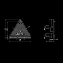 FREEDOM LEGACY 4 Function Tail Light with Reflex Fog Right Triangle