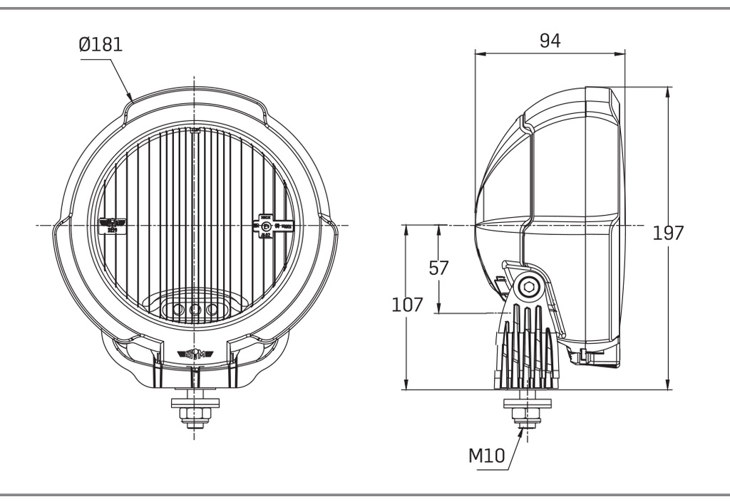 Driving Light SIM - St. Steel