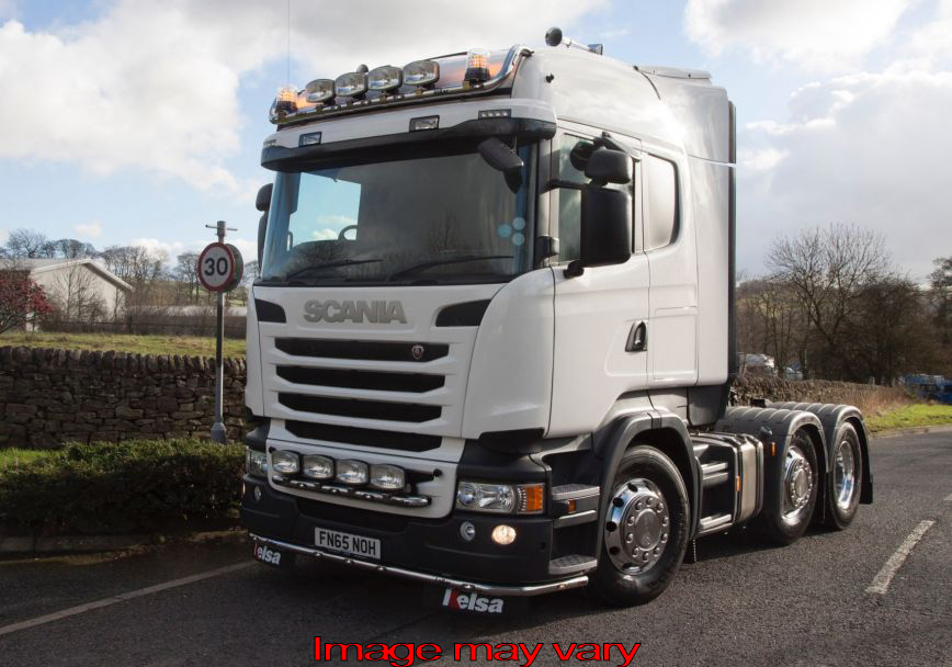 LoBar Aluminum Scania R Serie TYPE 2 Hoge Bumper - 5 White & 2 Amber LED