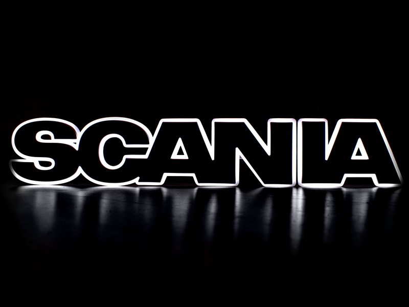 LED Lightbase for Scania Grille logo | White