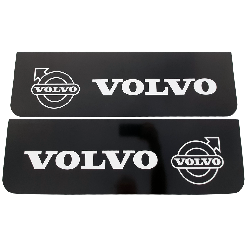 Spatlap Set voor Volvo | Zwart met Witte Opdruk | 60x18cm
