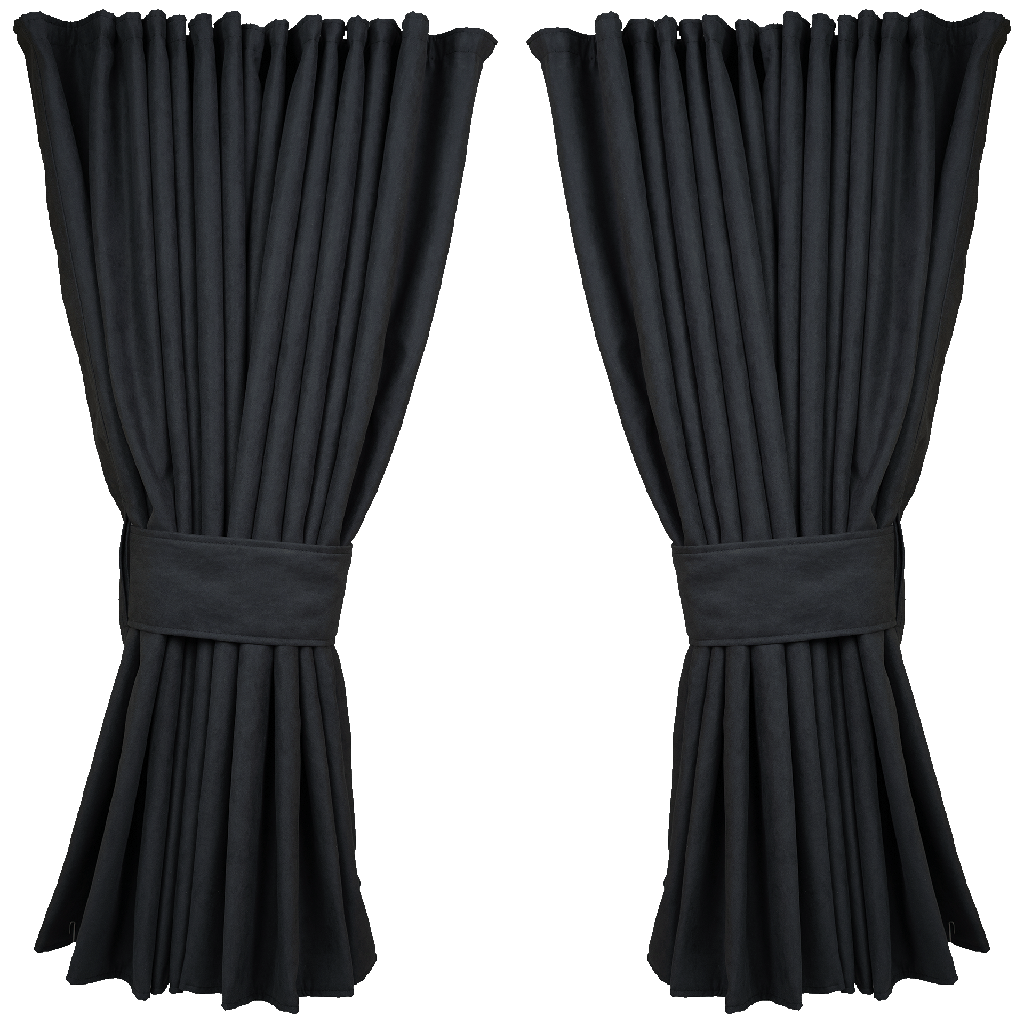 Nedking Zijgordijnen | Alcantara / Suède Look | 95cm