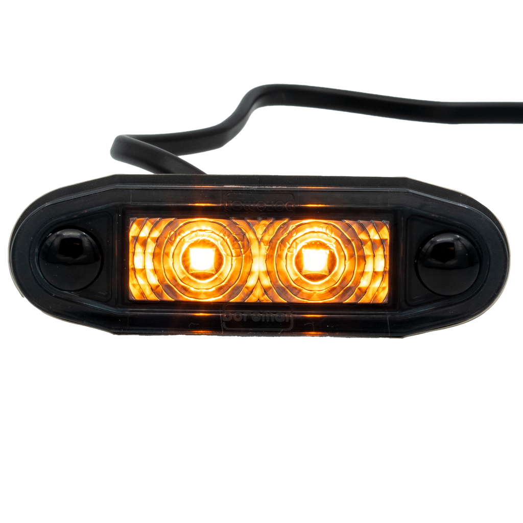 Boreman Easy-Fit LED Positielicht | Oranje met Smoke Lens