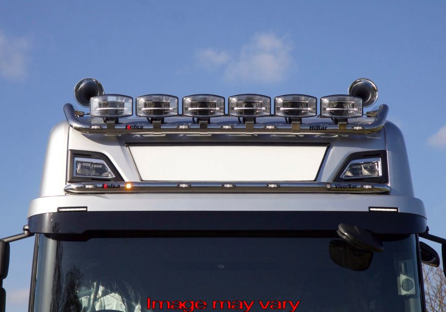 Stainless Steel HiBar for Scania R&S NextGen Highline | Wide Model - Drop-Down