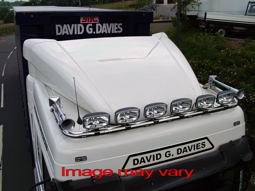 Stainless Steel HiBar for DAF XF95/105/106 Space Cab | Wide Model - Roof Mounting