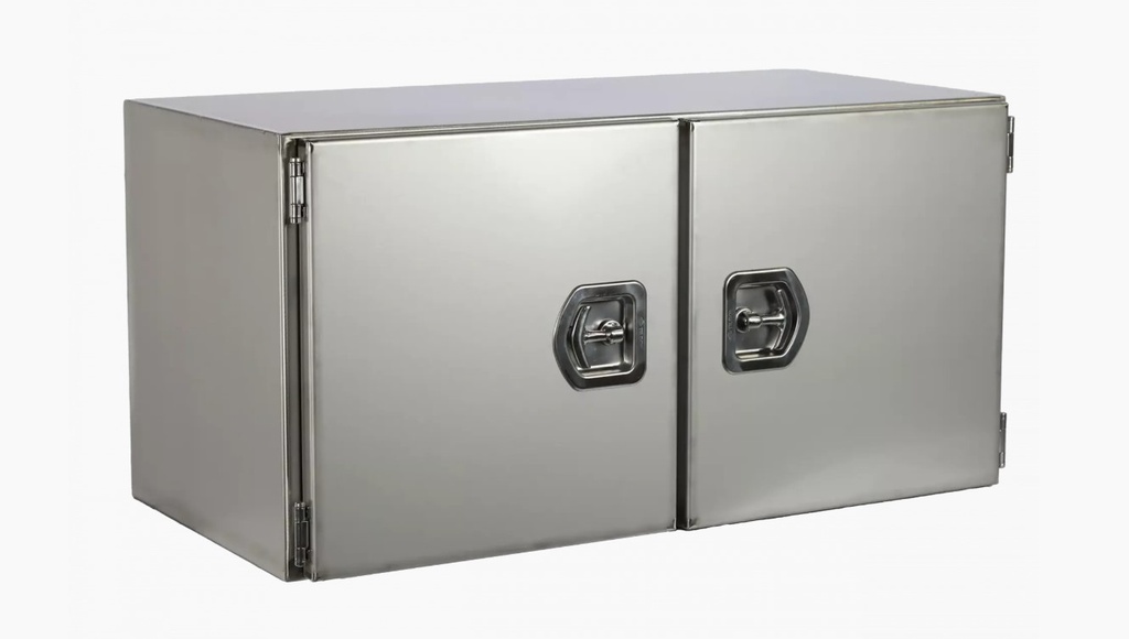 RVS Gereedschapskist met Dubbele Deuren - 1000x600x600mm