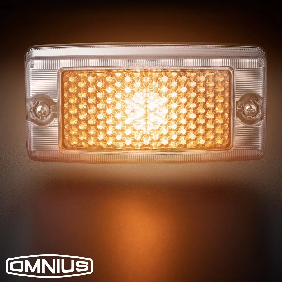 Omnius LED Position Light Amber - Clear lens