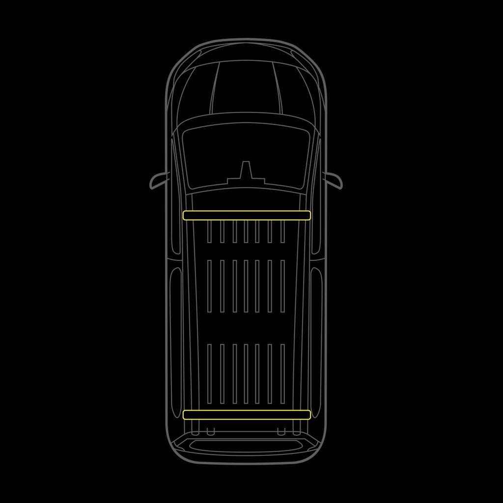 Cruise Light C-rack for KIA PV5 - 2 Racks