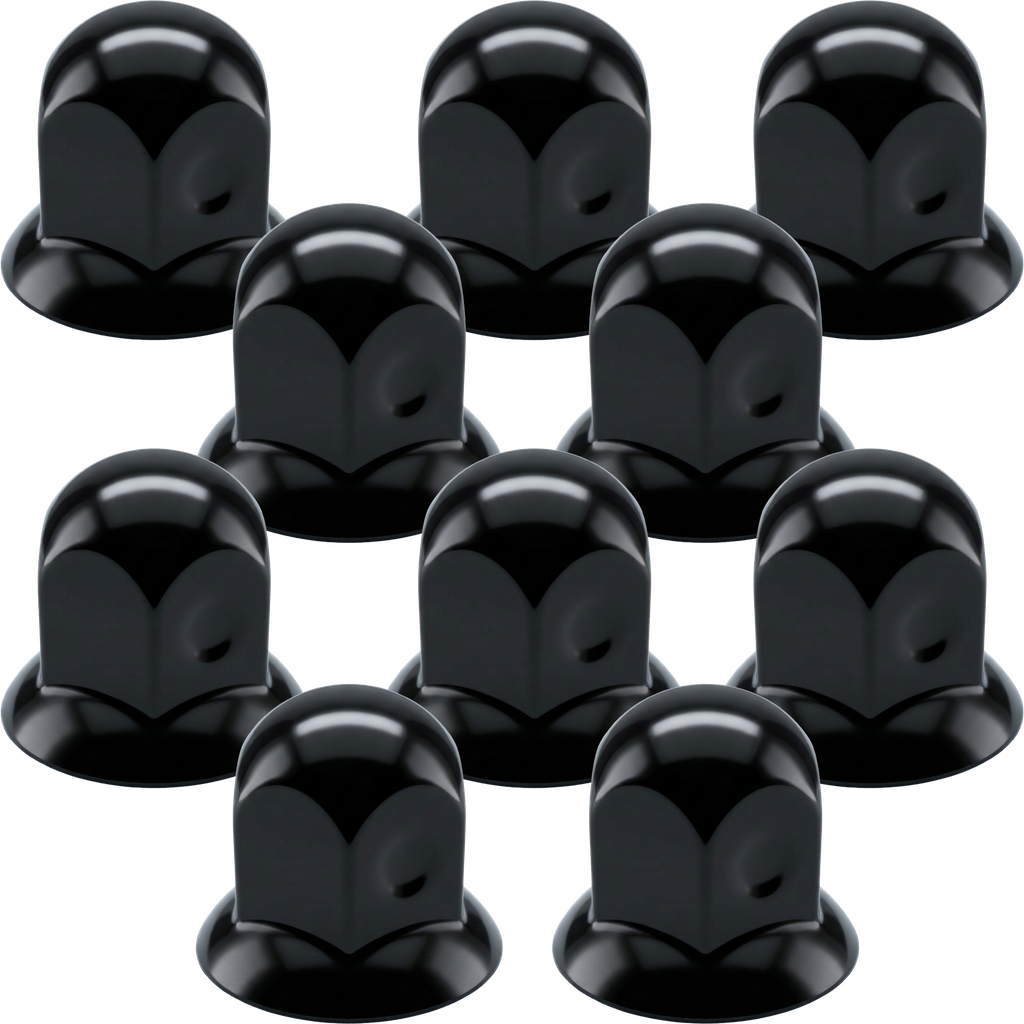 10-Pack RVS moerdoppen 32mm - Black Edition