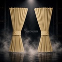 Nedking Side Curtains | Beige Alcantara / Suède Look | 95cm