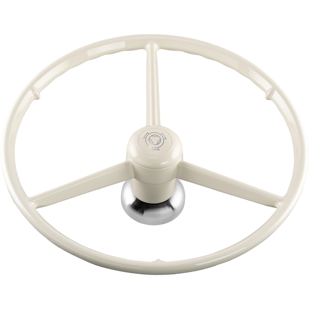 3-Spaaks Retro Stuur 53cm voor Scania 4-Serie | Wit