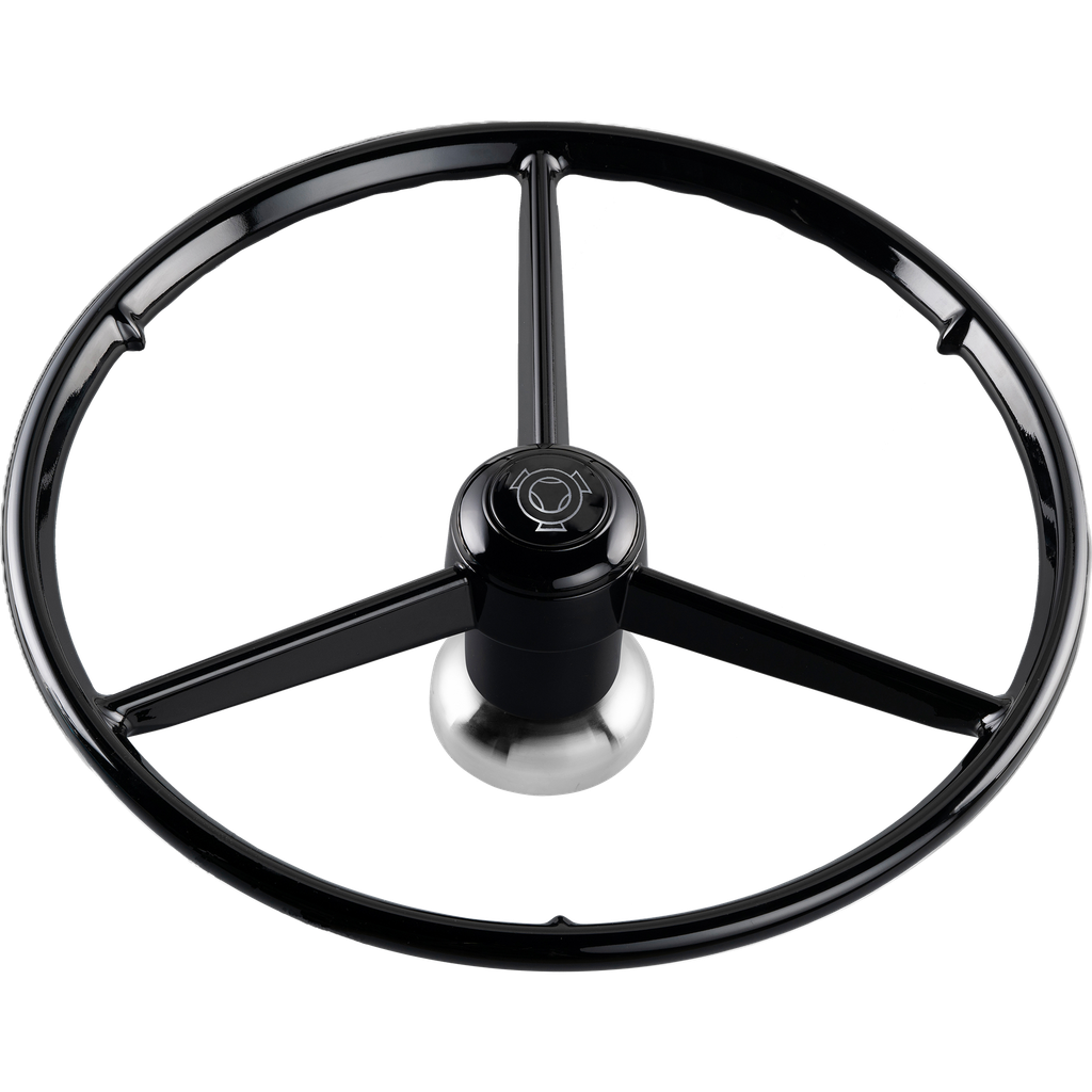 3-Spaaks Retro Stuur 53cm voor Scania 4-Serie | Zwart