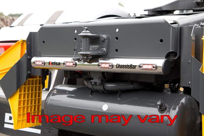 RVS ChassisBar voor Daf XF Euro 6 4x2 | 4 Rode LEDs