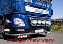 RVS LoBar voor Daf CF Euro 6 | 7 Oranje LEDs