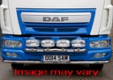LoBar Edelstahl mit 5 weißen & 2 gelben LEDs - DAF LF, Euro 6 