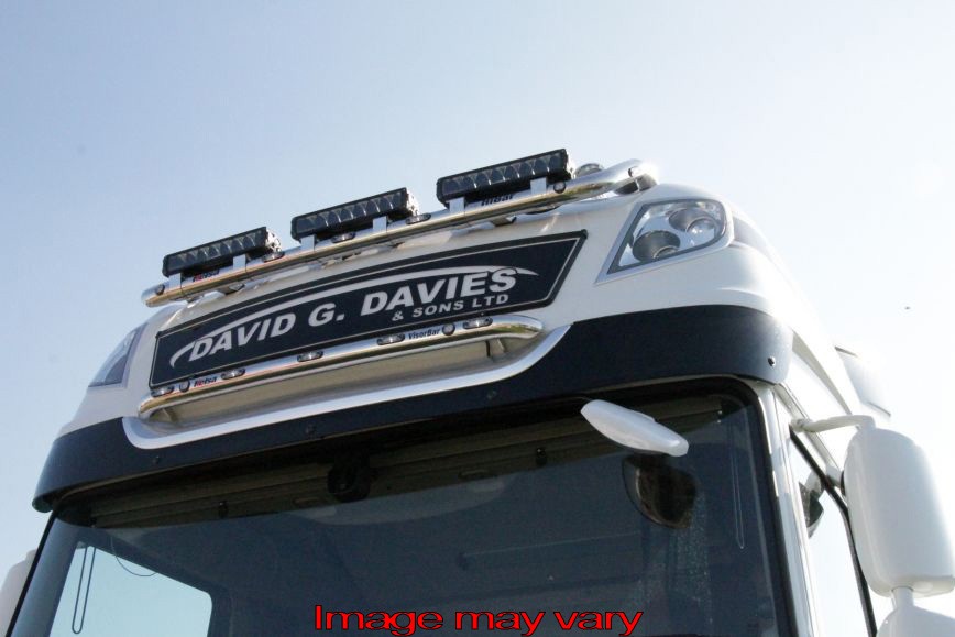 Aluminium VisorBar voor DAF XF106 Facelift Super Space Cab | 5 Witte LEDs