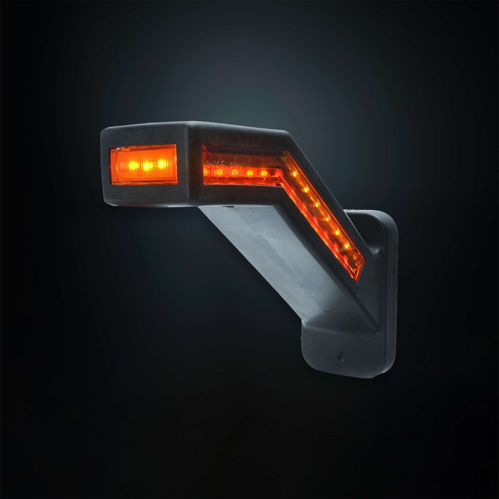Rubber arm with dyn. indicator and break led left
