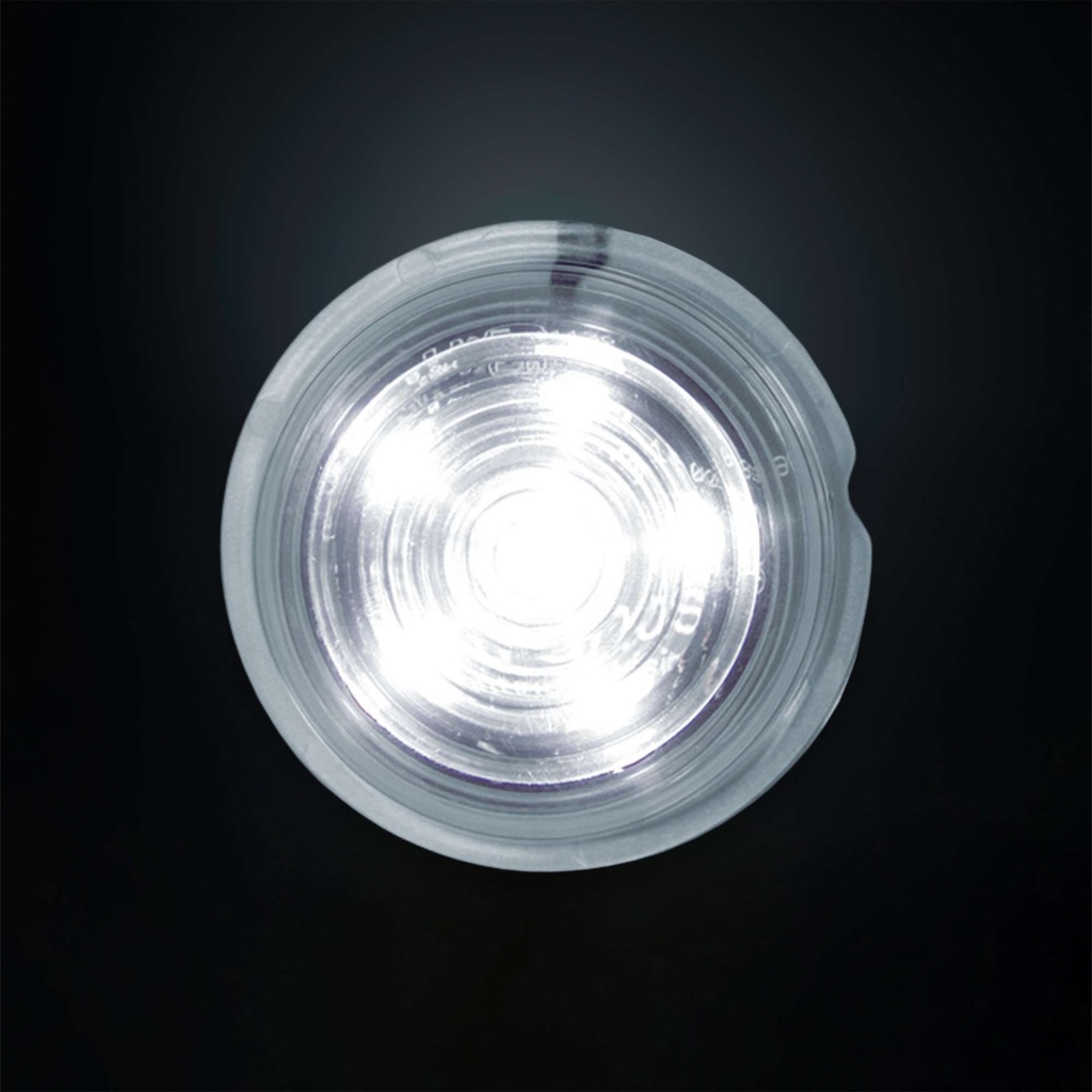 Viking 6 LED Unit White | Clear Lens | 0,5m Cable