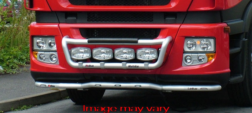 Aluminium LoBar voor Iveco Stralis Cube 2007+ | 5 Oranje LEDs