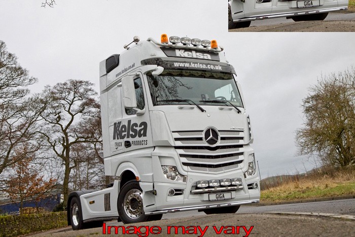 LoBar Aluminium Mercedes Actros MP4 | 5 Witte & 2 Oranje LEDs