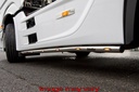 RVS SideBars voor Mercedes Actros MP4 & MP5 | Wielbasis 4050mm | 5 Oranje LEDs