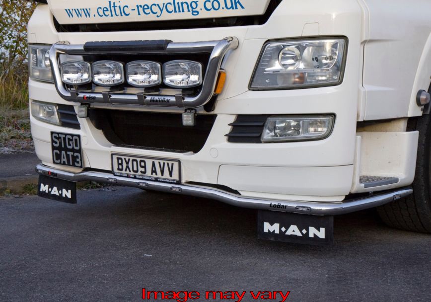 TGX LOBAR MET 7 WITTE EN 4 ORANJE LEDS RVS