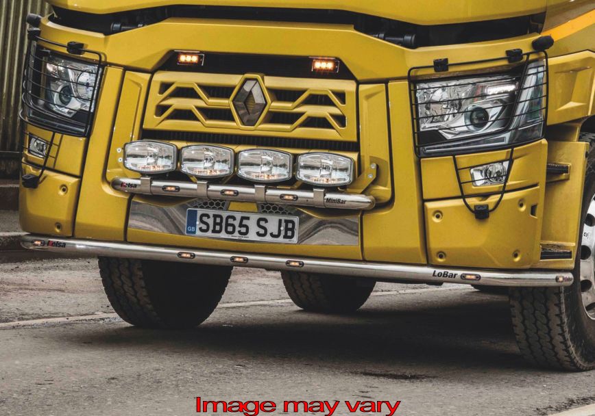 Alu. LoBar for Renault C Series | 5 White & 2 Amber LEDs