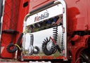 Aluminium Airbar Scania R serie met 6 rode LEDs