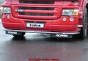 Aluminium LoBar voor Scania R1 met Lage Bumper | 5 Witte & 2 Oranje LEDs