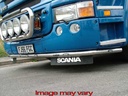 Aluminium LoBar voor Scania R1 met Hoge Bumper | 7 Oranje LEDs