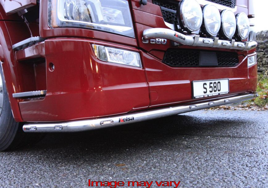 Aluminium Lobar voor Scania NextGen R&S met Lage Bumper | 7 Oranje LEDs