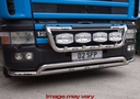 4 SERIE LOBAR KUNSTSTOF BUMPER MET WITTE LEDS RVS
