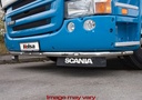 RVS LoBar voor Scania R1 met Hoge Bumper | 7 Oranje LEDs