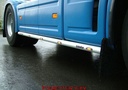 Aluminium SideBars voor Scania 4-Serie & R1 4x2 | Wielbasis 3700mm | 5 Oranje LEDs